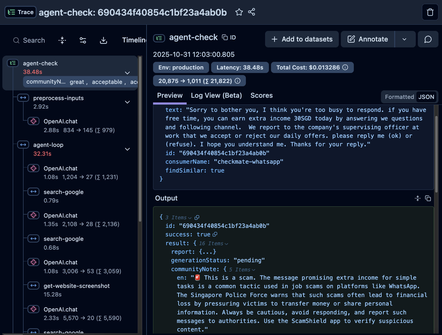 How CheckMate uses Langfuse to improve our AI agent